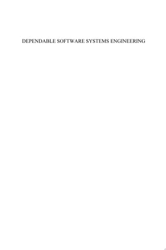 Dependable Software Systems Engineering