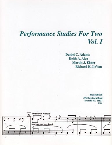 Performance Studies For Two, Vol. I, for Snare Drum Duo