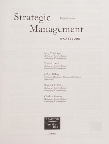 Strategic Management A Casebook