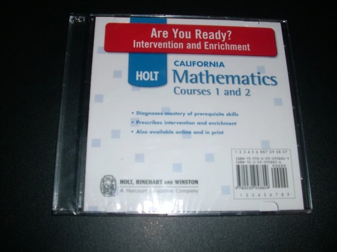 Are You Ready?cd Int&enr CA Math 2008