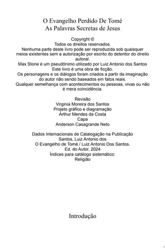 O Evangelho Perdido De Tomé