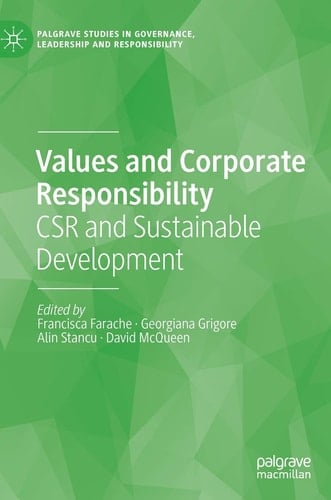 Values and Corporate Responsibility CSR and Sustainable Development