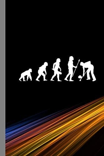 Curling Evolution Sports Ice Chess Gift For Curling Players And Coach (6x9) Dot Grid Notebook To Write In