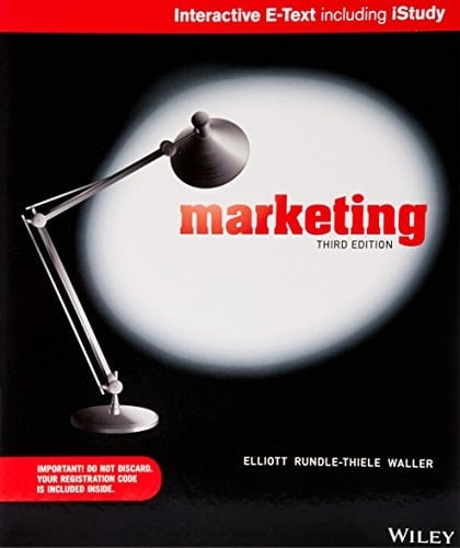 Marketing 3E Wiley E-Text Powered by VitalSource with iStudy Card