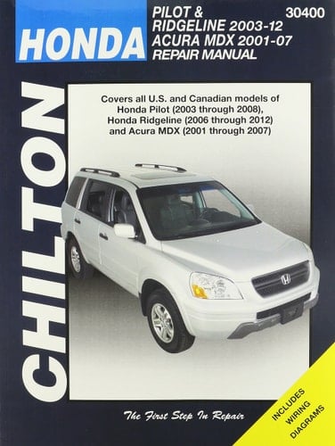 Honda Pilot/Ridgeline/Acura Automotive Repair Manual
