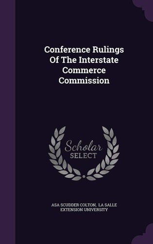 Conference Rulings of the Interstate Commerce Commission