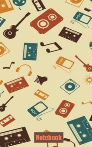 1980`s wallpaper themed notebook.