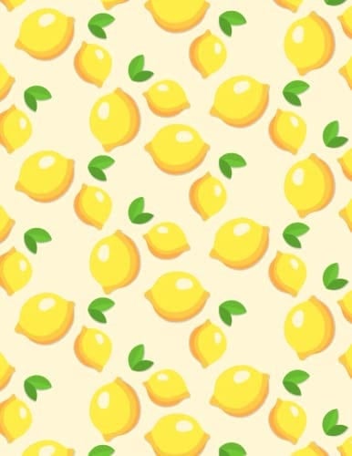 Lemons Dot Grid Notebook 8. 5 X11