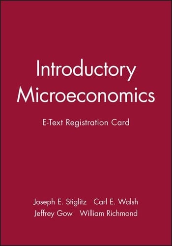 Introductory Microeconomics E-Text Registration Card