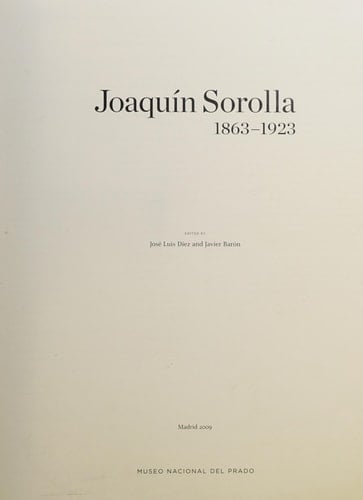 Joaquín Sorolla, 1863-1923