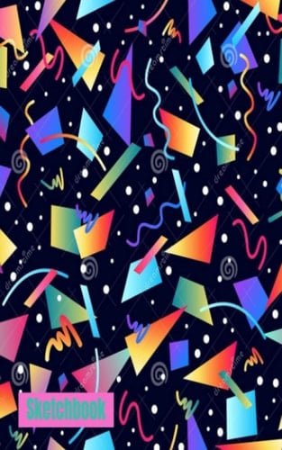 1980`s wallpaper themed sketchbook.