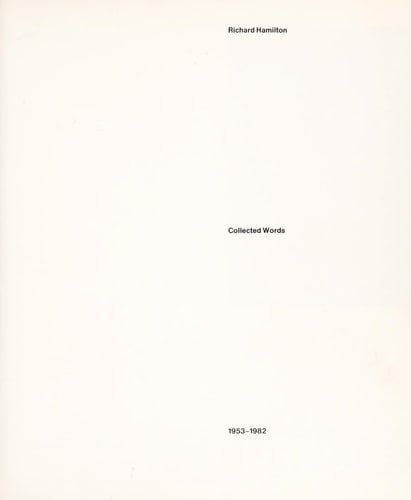 Collected Words, 1953-1982