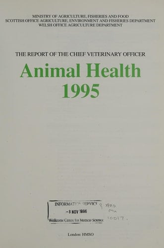 Animal Health, 1995