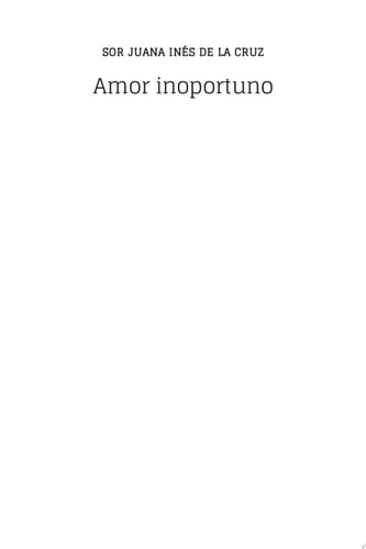 Amor inoportuno