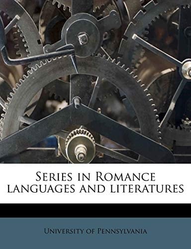 Series in Romance languages and literatures Volume no.5-7