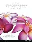 Horngren's Financial & Managerial Accounting: Pearson New International Edition