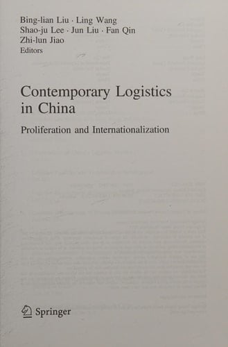 Contemporary Logistics in China Proliferation and Internationalization