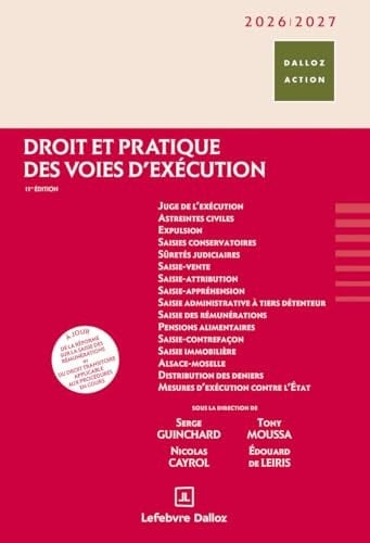 Droit et pratique des voies d'exécution 2026/2027. 11e éd.