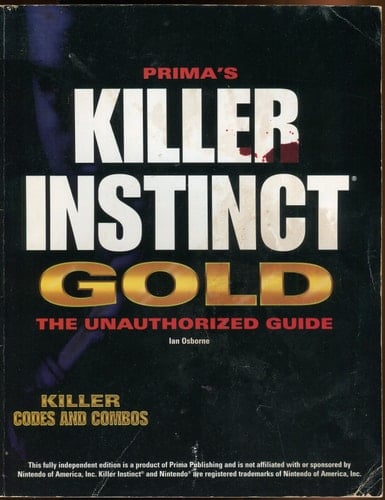 Killer Instinct Gold The Unauthorized Guide