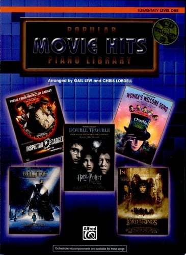 Popular Piano Library Movie Hits Level 1, Book and CD