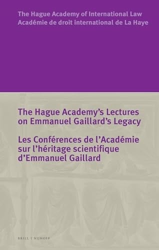 Conférences de L'Académie Sur L'héritage Scientifique D'Emmanuel Gaillard