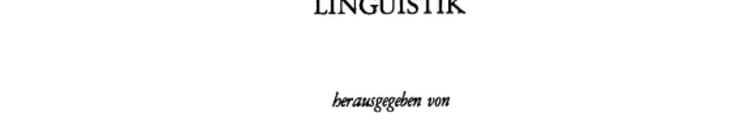 Linguistik 1971 Referate des 6. Linguistischen Kolloquiums 11.-14. August 1971 in Kopenhagen