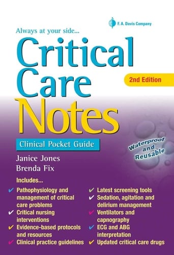 Critical Care Notes Clinical Pocket Guide