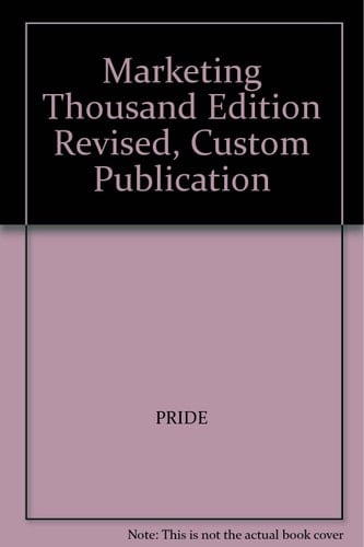 Marketing Thousand Edition Revised, Custom Publication