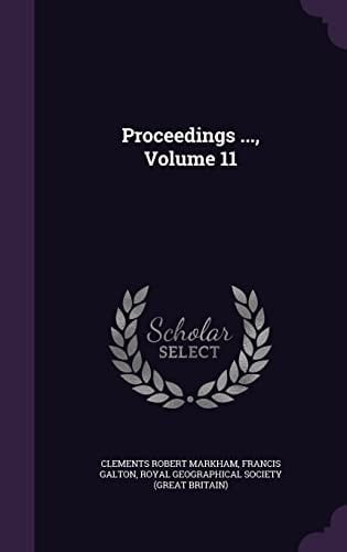 Proceedings ... , Volume 11