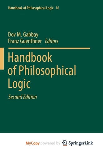 Handbook of Philosophical Logic: Volume 16