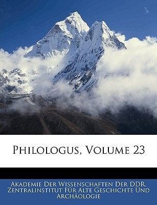 Philologus, Volume 23