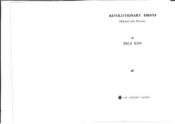 Revolutionary essays, reprinted from Pravda