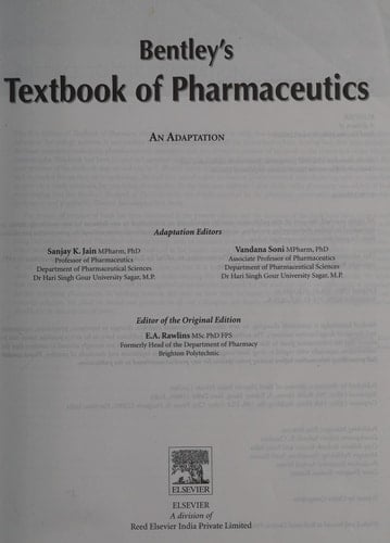 Bentley's Textbook of Pharmaceutics