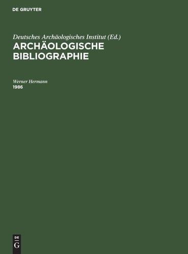 Archäologische Bibliographie/1986
