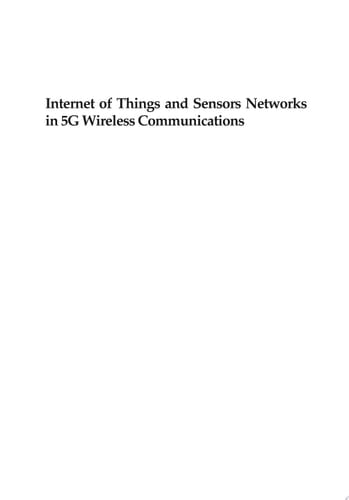 Internet of Things and Sensors Networks in 5G Wireless Communications