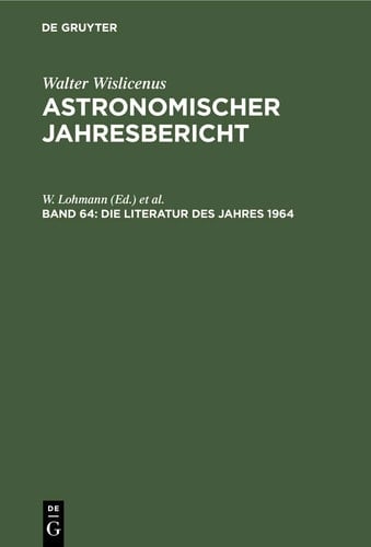 Die Literatur des Jahres 1964