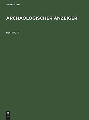 Archäologischer Anzeiger. Heft 1/1970