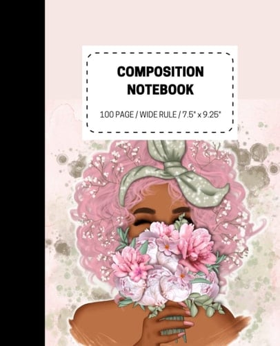 COMPOSITION NOTEBOOK: 100PAGE/WIDE RULE /7.5"X9.25"