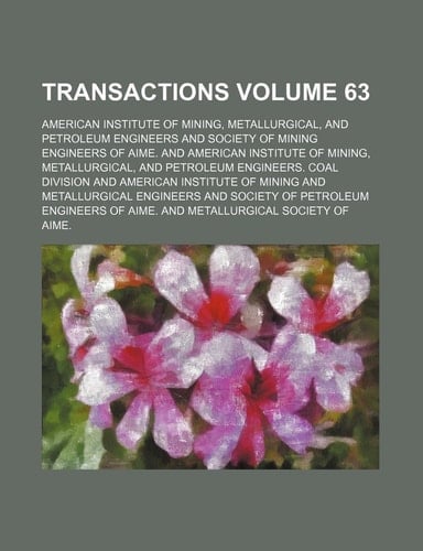 Transactions Volume 63