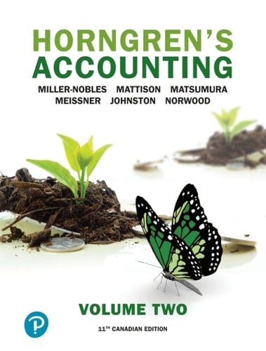 Horngren's Accounting, Volume 2, Eleventh Canadian Edition, (Subscription)