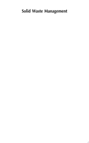 Solid Waste Management Compendium of Case Studies