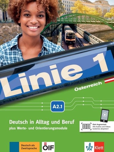 Linie 1 Kurs- und Übungsbuch : mit Video und Audio auf DVD-ROM / Stefanie Dengler, Margit Doubek, Ludwig Hoffmann, Susan Kaufmann, Ulrike Moritz, Margret Rodi, Lutz Rohrmann, Paul Rusch, Ralf Sonntag, Ellen M. Zitzmann (Werte- und Orientierungsmodule). A2.1. ...