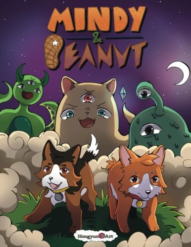 Mindy & Peanut: A comic adventure about our corgi mascots created by students of Hongyun Art