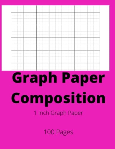 Graph Paper Composition Journal: 1inch Quadrant: Black Lines