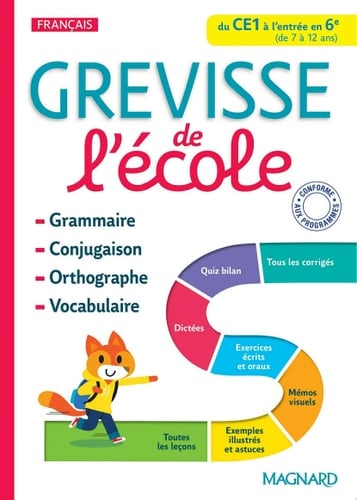 Grevisse de l'école : Du CE1 à la 6e