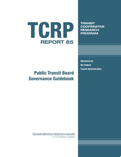 Public Transit Board Governance Guidebook
