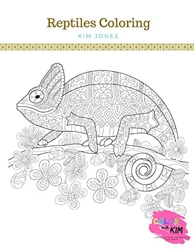 Reptiles Coloring A Reptiles Coloring Book for Adults