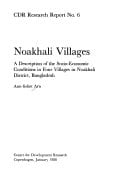 Noakhali villages: A description of the socio-economic conditions in four villages in Noakhali District, Bangladesh (CDR research report)