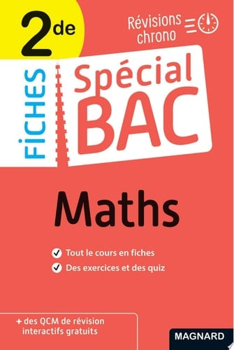 Spécial Bac Fiches Maths 2de Bac 2026