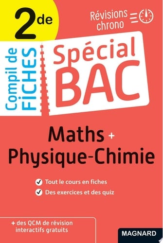 Spécial Bac Compil de Fiches Maths-Physique-Chimie 2de Bac 2026